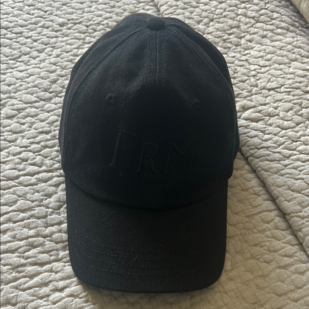Classic Black Cap with Embroidered Logo
